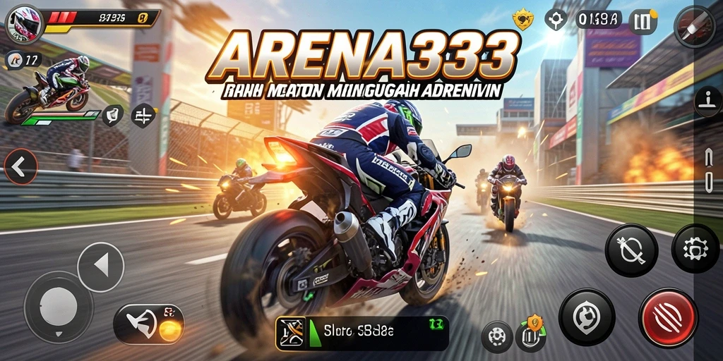 Gameplay seru di ARENA333 dengan balapan motor yang menantang.