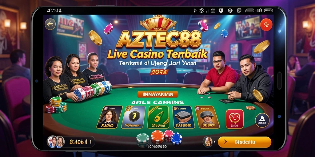 Tampilan gameplay AZTEC88 live casino yang interaktif dan menarik.