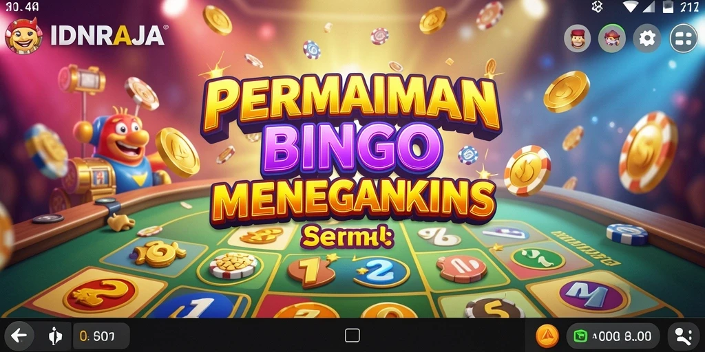 Tampilan menarik gameplay Bingo di IDNRAJA.