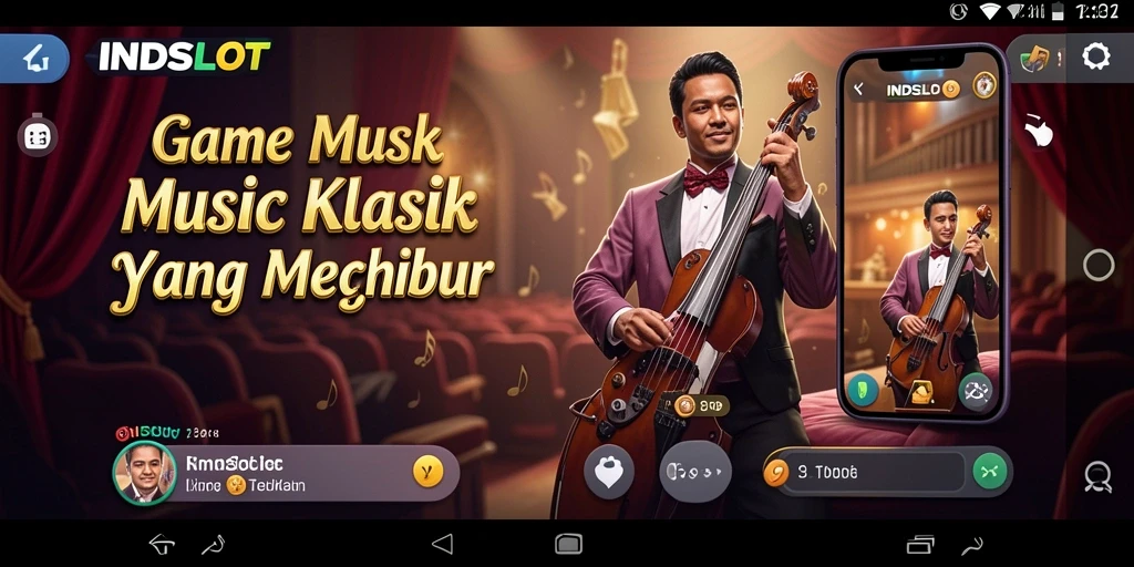 Tampilan gameplay seru dari INDSLOT dengan fitur musik interaktif.