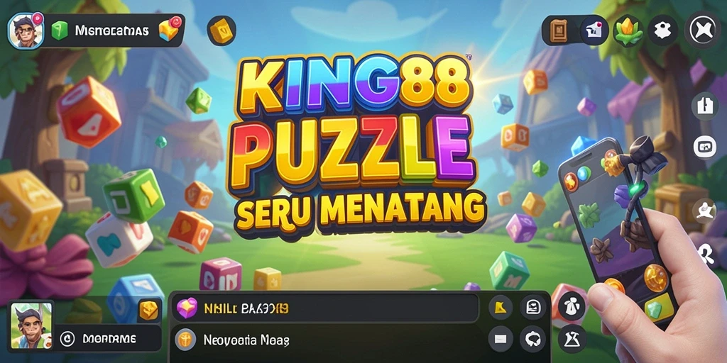 Tampilan gameplay KING88 dengan tantangan Puzzle yang seru.