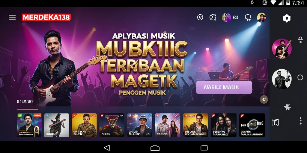 Tampilan gameplay dari aplikasi MERDEKA138 yang penuh warna dan interaktif.