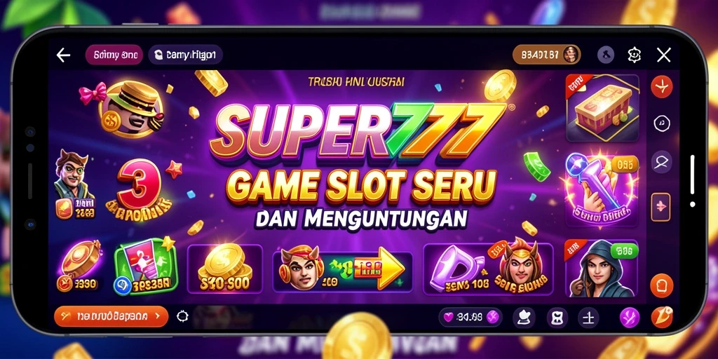 Gameplay seru di SUPER777 dengan beragam slot menarik.