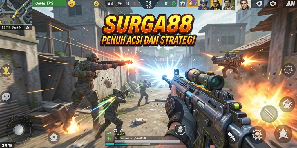 Tampilan gameplay menarik dari SURGA88 dengan aksi tembak-menembak yang seru.