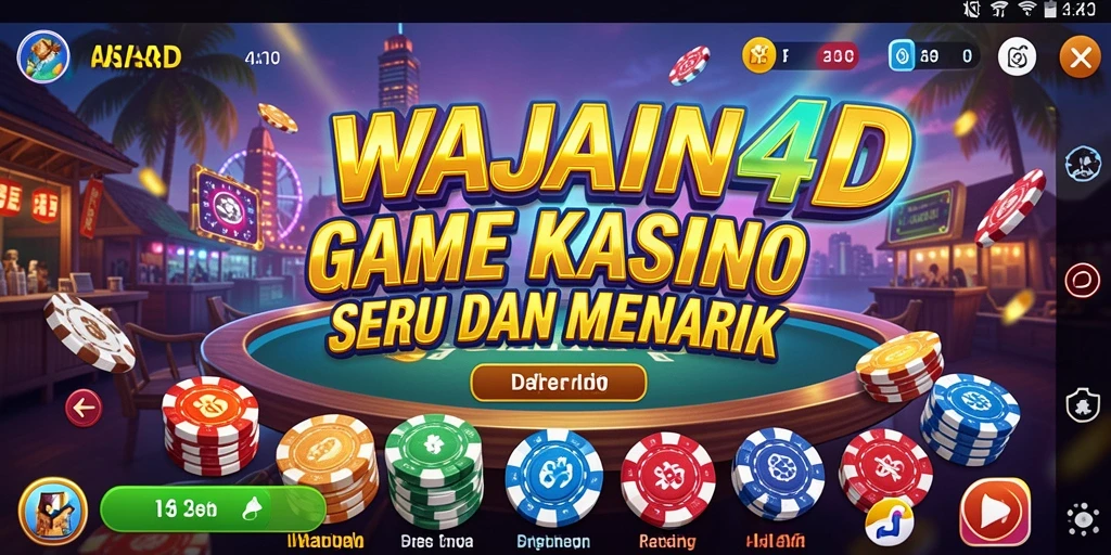 Screenshot gameplay WAJAN4D menampilkan keseruan permainan Kasino.
